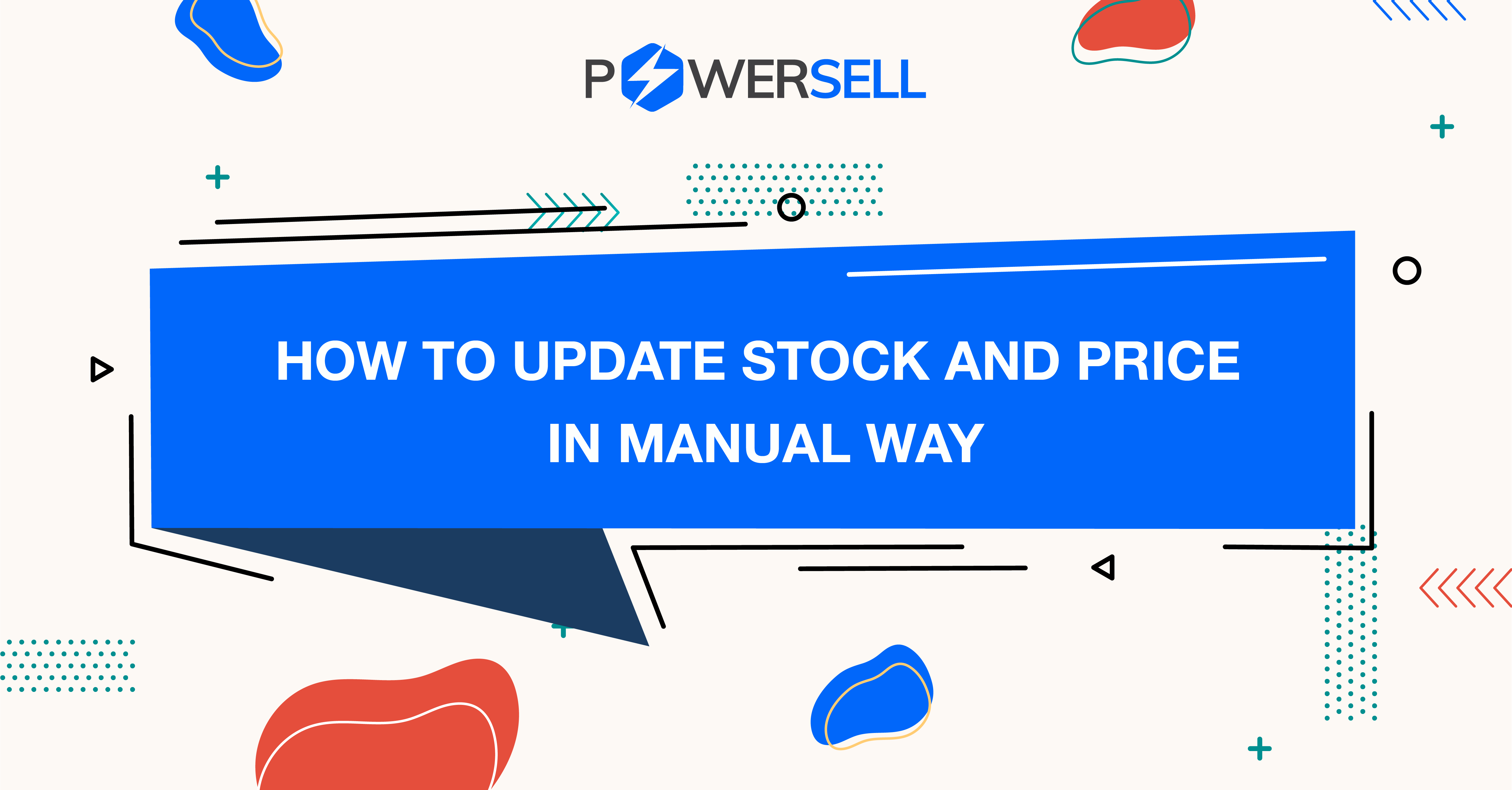 How to update stock and price in manual way